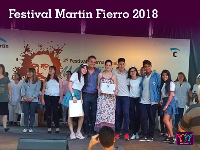 Alumnos de 5to. año - Una historia en 10 imágenes - Festival Internacional Martín Fierro 2018